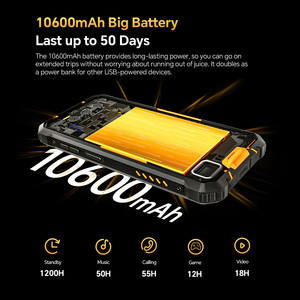 <span class=keywords><strong>Smartphone</strong></span> robuste OUKITEL WP23 PLUS 8 Go de RAM 256 Go 6,52 pouces NFC Android 14 10600 mAh Téléphone indestructible - Product Image 2