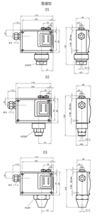 FH0205 (ขนาดเล็ก) ตัวควบคุมแรงดัน พร้อมเซ็นเซอร์แบบเบลโลว์ - Product Image 2