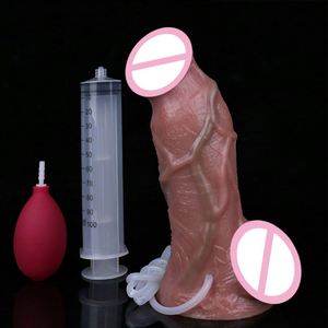 SXXY Silicone Squirting Thick Penis Deep Texture Ejaculation Realistic <b>Dildo</b> With Sucker Masturbator Anal Sex Toys for Women - Product Image 5
