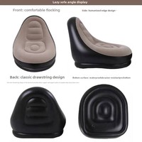 Canapé gonflable floqué personnalisé en gros, chaise longue gonflable, canapé gonflable confortable avec support