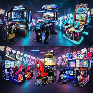 Three Screen Racing Simulator Driving Cockpit Professional Gaming Chair Motion Platform <b>Arcade</b> Equipment Race Car - Product Image 2