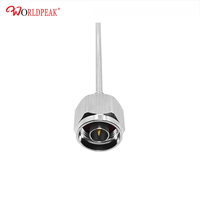 Assemblage coaxial RG402 N femelle à bride pour panneau vers N mâle semi-rigide à faible perte pour antenne, instrument RF, installation fixe