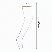 Présentoir métallique pour collants avec finition chromée pour magasin de détail, organisateur de bas et support d'exposition