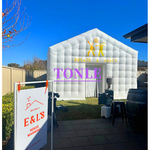 Thương mại màu đen xách tay <span class=keywords><strong>LED</strong></span> <span class=keywords><strong>Disco</strong></span> chiếu sáng di động hộp đêm Lều Inflatable Cube Đảng Lều Inflatable hộp đêm - Product Image 4