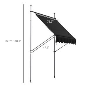 Toldo Extensible de Aluminio para Patio DB, 3m-6m, Resistente al Viento, Lona Acrílica, Automático, para Balcón - Product Image 5
