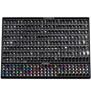 Carte de couleurs de strass en verre non thermocollants OLeeya Factory, plus de 400 couleurs, carte de couleurs de strass en cristal à utiliser comme référence - Product Image 4