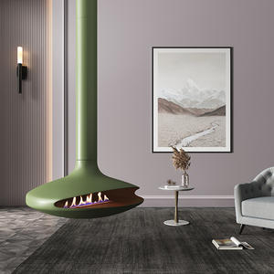 Cheminée suspendue au design moderne pour <span class=keywords><strong>toit</strong></span> d'intérieur Poêle mural en acier pour le chauffage au <span class=keywords><strong>bois</strong></span> Cheminée à <span class=keywords><strong>bois</strong></span> élégante - Product Image 1