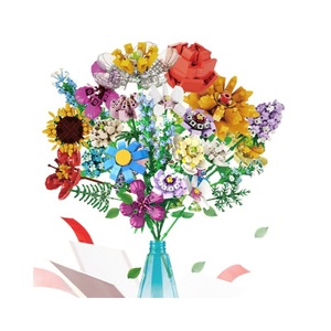 Blocs de construction Yuxin en forme de bouquet de fleurs, ensemble de micro-diamants imbriqués pour enfants de 4 à 6 ans, cadeau de la Saint-Valentin - Product Image 1