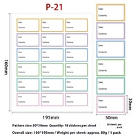 Autocollants personnalisables auto-adhésifs pour étiquettes inscriptibles Utilisation au bureau Date et écriture de texte pour les étiquettes d'emballage