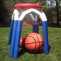 But de basket-ball commercial cerceau de basket-ball gonflable jeu de tir gonflable grand géant grand événement enfants jouent