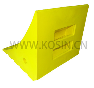 Cale de roue en uréthane PU de sécurité <span class=keywords><strong>pour</strong></span> camion lourd 120 tonnes UC1210, antidérapante, cale de roue de véhicule, cale de roue de voiture UWC12 - Product Image 6