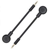 Pengganti Mic Boom untuk Headset Gaming Sony INZONE H6 H9 17cm Lengan Mikrofon Satu Sisi Tahan Tekuk Warna Hitam