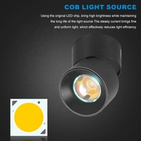 LOSO Commercial Indoor Office Store Home Sunset Light 10W White Black Surface Mounted LED Downlight