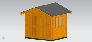 Caseta de Almacenamiento de Madera Ventilada con Puerta con Cerradura, Fácil de Montar - Product Image 2