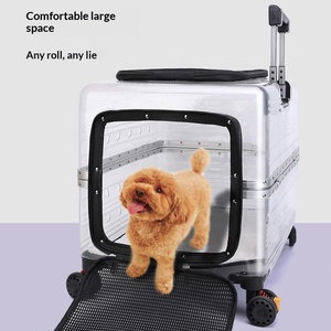 Valise de transport pour animaux de compagnie (<span class=keywords><strong>chien</strong></span> et chat) en PVC, couleur unie, grande capacité, portable, entièrement transparente, pour <span class=keywords><strong>avion</strong></span>, 7 kg - Product Image 4