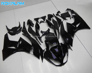 Kit de Carrocería Completo en Negro Brillante para <span class=keywords><strong>Kawasaki</strong></span> <span class=keywords><strong>Ninja</strong></span> ZX6R 09 10 11 12, Carenado Deportivo ZX-6R 2009 <span class=keywords><strong>2010</strong></span> 2011 2012 <span class=keywords><strong>636</strong></span> ZX636 ABS - Product Image 1