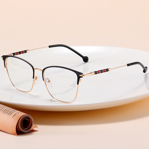 MS 81109 <span class=keywords><strong>2023</strong></span> Lunettes de vue pour femmes, nouvelle collection, design tendance, métal, anti-lumière bleue, myopie, monture personnalisable avec logo - Product Image 2