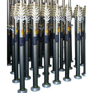 Mât télescopique pneumatique de 30 kg, 6 m - 12 m, pour télécommunications et éclairage, avec trépied - Product Image 6