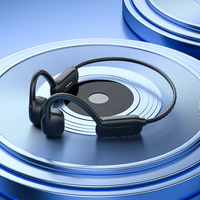 Sibyl V5.3 MP3 Écouteurs sans fil résistants à la sueur pour les entraînements et la course à pied Écouteurs de sport à conduction osseuse Bluetooth à oreille ouverte