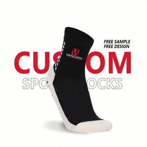 High Quality Custom logo Socks Soccer Grip Socks Football Men Woman Unisex Sports Socks Non-slip - Product Image 6