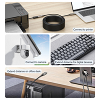 Kabel Fiber Optik Digital USB 3.0 AOC Pabrik OEM 15m 20m Tipe A Male ke Female Kabel Ekstensi Fiber USB