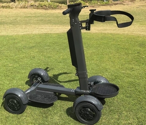 Carrito <span class=keywords><strong>de</strong></span> Golf Eléctrico <span class=keywords><strong>de</strong></span> Cuatro Ruedas Loyal con Energía Solar, GPS Inteligente, Diseño Plegable y Características Impermeables - Product Image 1