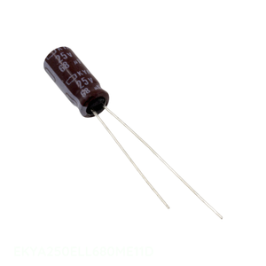Condensateur original CAP ALUM 68UF 20% 25V RADIAL TH Through Hole EKYA250ELL680ME11D 68 uF - Product Image 1