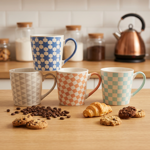 Ensemble de tasses en céramique classiques écologiques - Cadeau d'affaires, tasses à café, résistantes au lave-vaisselle et au micro-ondes, couleurs personnalisables, sublimes - Product Image 1