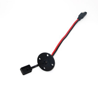 SAE Sidewall kabel konektor ke SAE 2 Pin, kabel ekstensi surya Port samping dengan tutup debu 18AWG SAE