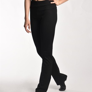 Leggings da Yoga per Adulti e Ragazze in Morbido <span class=keywords><strong>Cotone</strong></span> Elasticizzato, Pantaloni da Danza Jazz <span class=keywords><strong>Neri</strong></span> Confortevoli e Altamente Elastici, Disponibili - Product Image 2