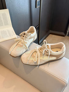 Collection Printemps 2026 - Nouvelles baskets légères confortables en cuir rétro à lacets, style décontracté, incontournables - Product Image 6