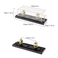 Porte-fusible ANL avec fusible ANL, couvercle isolant protégé électriquement, utilisé pour les applications à courant élevé d'amplificateur audio de voiture