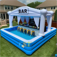 Barre gonflable hermétique de tente de vente chaude toute la barre flottante gonflable ronde de piscine pour l'arrière-cour