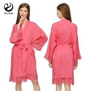 เสื้อคลุมผ้าฝ้ายผ้าเรยอนสำหรับผู้หญิงเสื้อคลุมสำหรับงานแต่งงานเจ้าสาว - Product Image 5