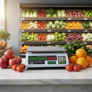 Beste Qualität CLEVER Elektronische Preisberechnende Waage ACS-468B LED/LCD-Anzeige ABS+Edelstahl-Konstruktion 1 Jahr - Product Image 4