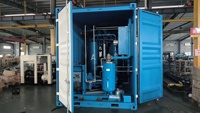 Compresseur d'air à vis conteneurisé 185 CFM, certifié CE ISO9001, isolé thermiquement pour climat froid, anti-poussière, diesel, pour forage de roche et exploitation minière