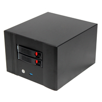 Case NAS Mini a 2 Bay Hot Swap con Supporto per SSD SATA/SAS e Backplane SATA per Archiviazione