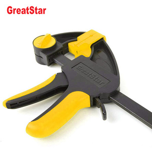 Lightweight Ratcheting <b>Quick</b> Release Metal Bar <b>Clamp</b> 6-Inch Woodworking - Product Image 3