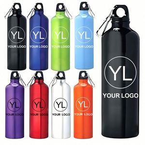 Botella de Agua Promocional Personalizada con Logotipo de Empresa, Botella de Agua Deportiva de Aluminio o Acero Inoxidable para Exteriores - Product Image 1