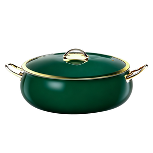 12-Piece yeşil granit yapışmaz tasarım paslanmaz çelik TENCERE SETİ çift kulaklar silikon spalas klasik ev pişirme - Product Image 3