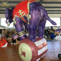 Ballon gonflable en forme d'éléphant ou d'animal, accessoire de décoration, personnalisé, 1 pièce