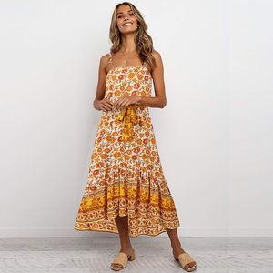 Bohemia ropa <span class=keywords><strong>de</strong></span> verano ropa <span class=keywords><strong>de</strong></span> <span class=keywords><strong>las</strong></span> mujeres 2020 <span class=keywords><strong>de</strong></span> moda Sexy vestidos <span class=keywords><strong>de</strong></span> <span class=keywords><strong>las</strong></span> mujeres ropa <span class=keywords><strong>de</strong></span> <span class=keywords><strong>playa</strong></span> Floral sin mangas - Product Image 1
