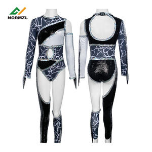 Équipe d'entraînement de compétition personnalisée pour filles OEM Performance Wear Cheerleading Dance Wear Majorette Dance Uniform - Product Image 6