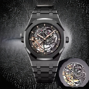 Nouvelle montre-bracelet mécanique de luxe pour homme en acier inoxydable, mouvement automatique japonais ETA, résistance à l'eau 10 bars, aiguilles - Product Image 5