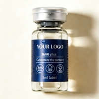 Autocollant personnalisé à transfert thermique haute adhérence pour flacons de peptides 3 ml, 5 ml, 10 ml, flacons injectables
