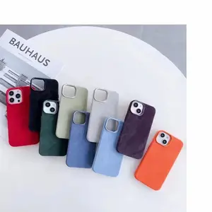 Washed Denim High-Grade Magnetic Shell Cell Phone Case for iPhone 2563