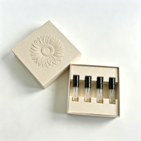 Boîte de parfum personnalisée en relief, mini 2 ml, 3 ml, 5 ml, coffret découverte, emballage de produits cosmétiques et de soins de la peau recyclable, boîte rigide doublée d'éponge