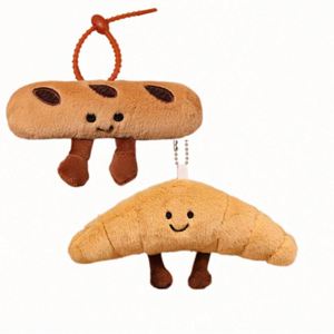 Custom Wholesale Creative Cute Hamburger Bun Keychain Plush Doll Bag Pendant Girl Doll Food Play <b>Key</b> <b>Chain</b> Pendant - Product Image 6