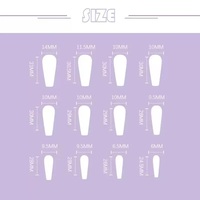 Z886 Private Label Élégant Transparent Carré Français Pointe Presse Ongles ABS Matériel pour Occasions Spéciales Conçu pour le Doigt