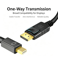 Câble convertisseur vidéo numérique 4K, adaptateur de signal actif avec alimentation auxiliaire pour moniteur et projecteur